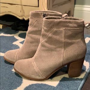 TOMS Suede Booties, Size 8